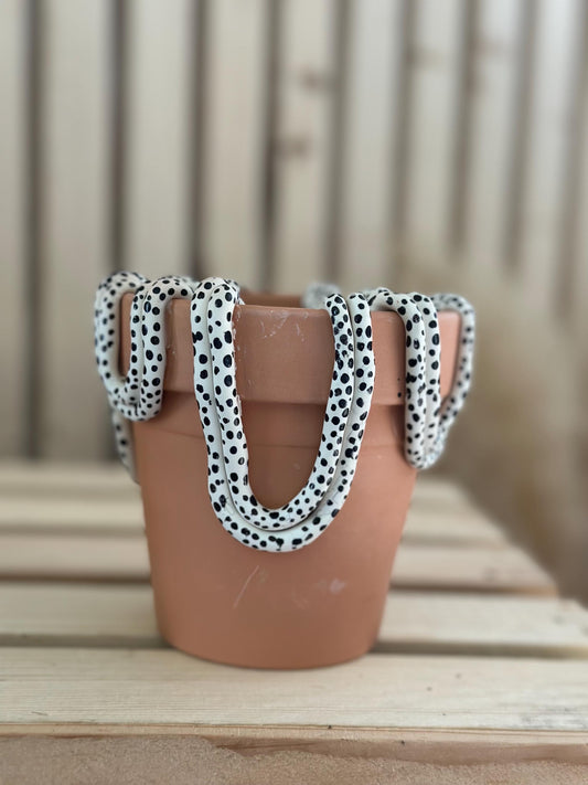 Polkadot Decorative Terracotta Planter Pot